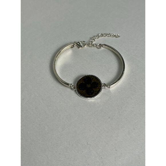 Louis Vuitton Monogram Canvas Silver Bracelet - Picture 4 of 6